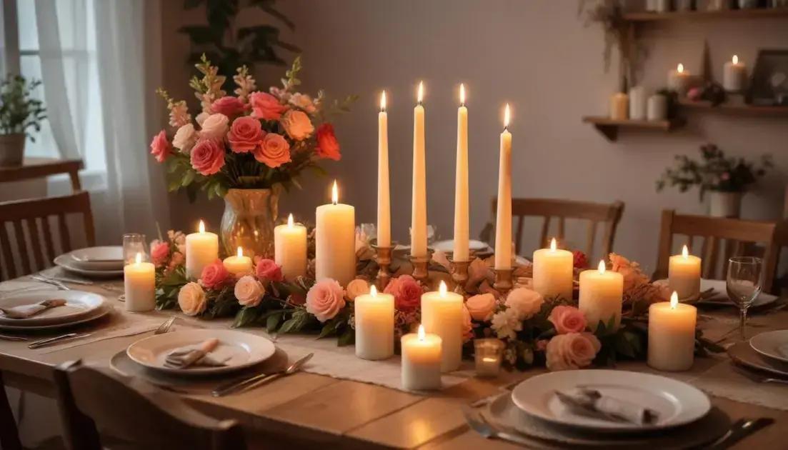Ideias criativas para usar velas decorativas