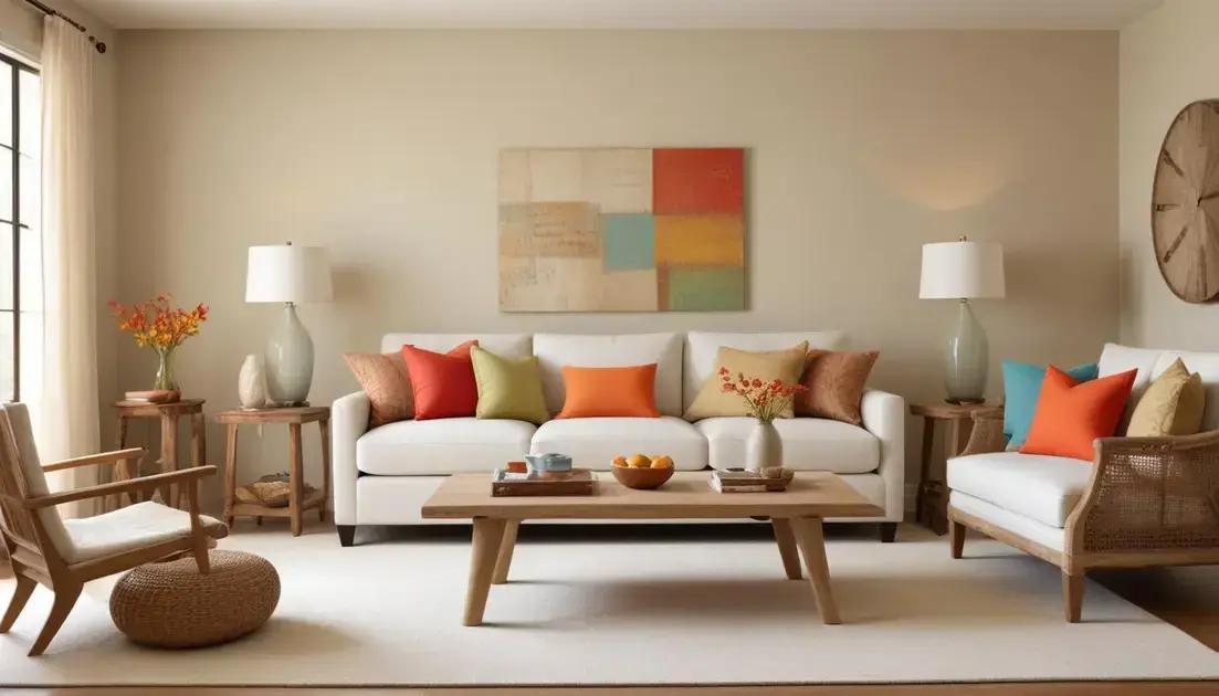 cores e texturas que ampliam visualmente os ambientes