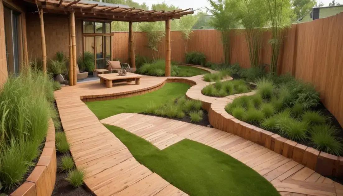 Materiais sustentáveis para espaços externos