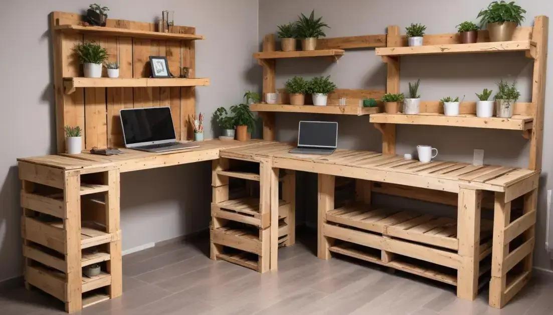 Ideias criativas de móveis de paletes para cada ambiente