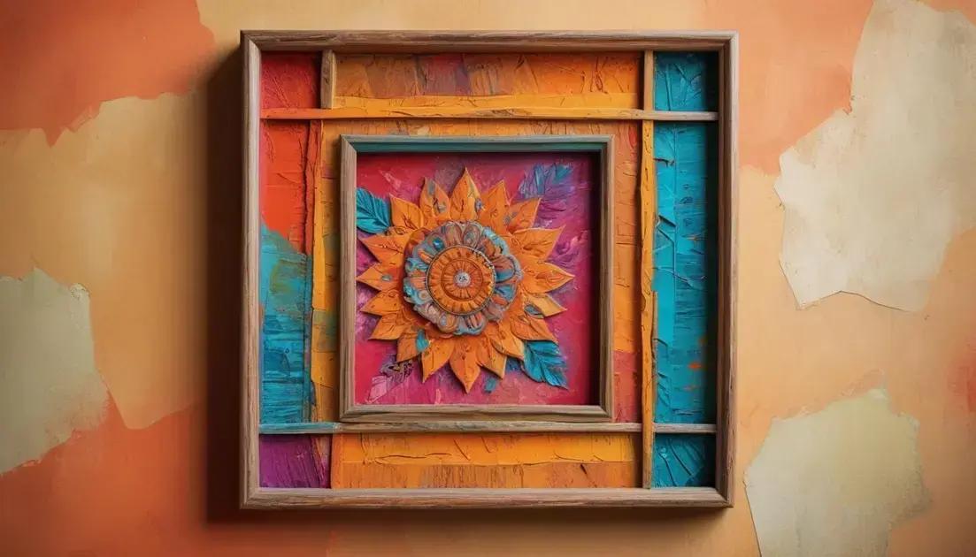 Como criar quadros artesanais de forma fácil e divertida