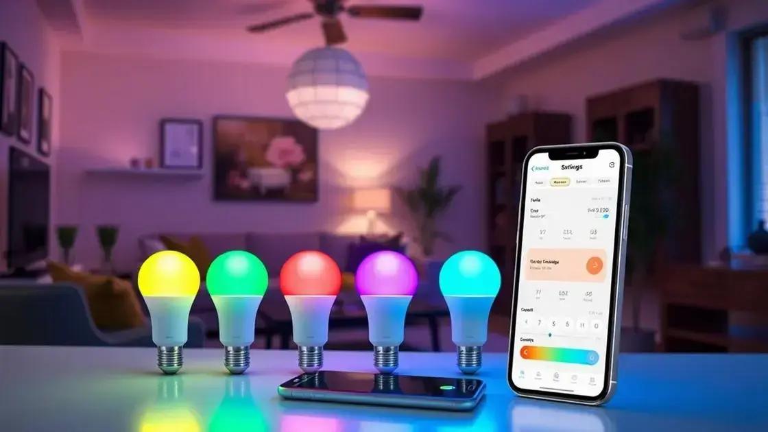 Vantagens das lâmpadas inteligentes em sua casa