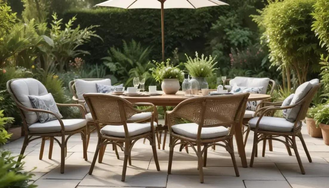 Escolhendo móveis adequados para áreas externas