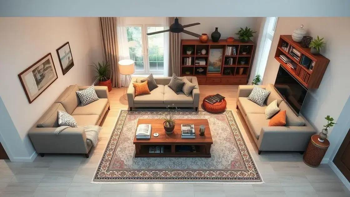 Dicas para organizar os móveis na sala