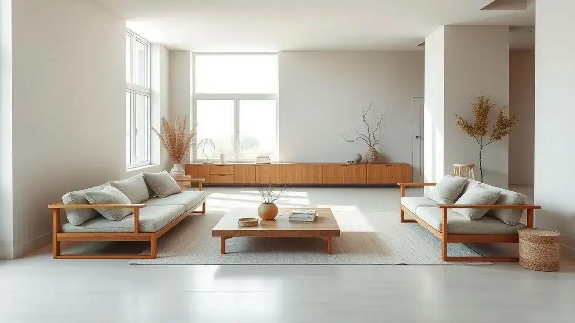 Mobiliário ideal para uma decoração minimalista