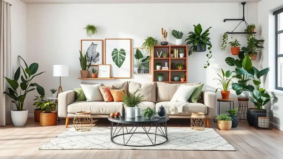 Estilos de decoração com plantas