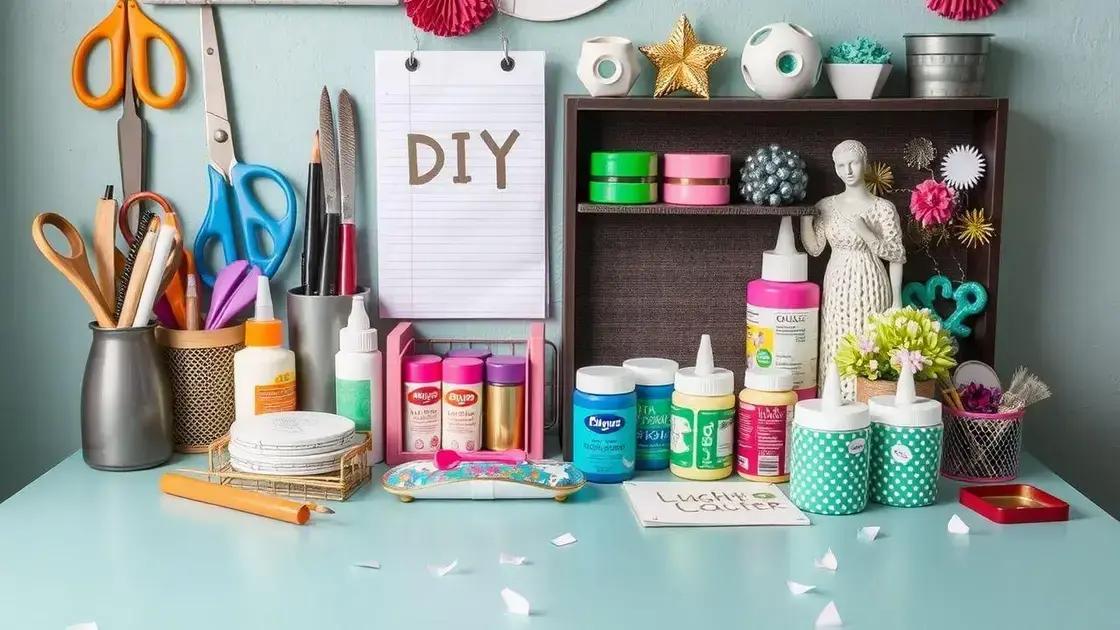 Materiais essenciais para começar suas criações