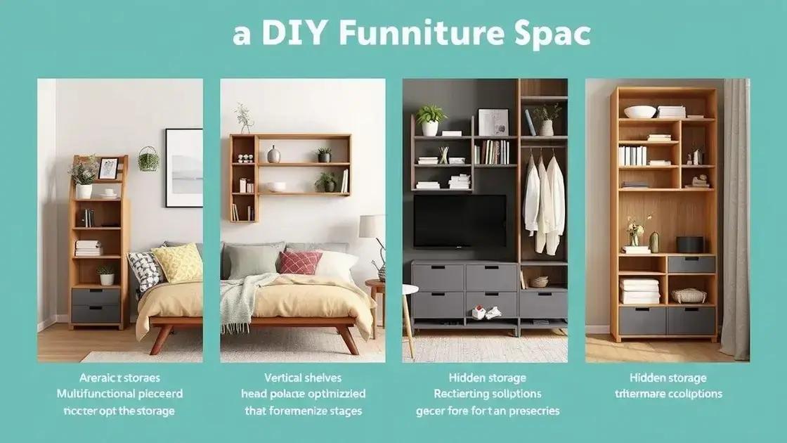 Ideias inovadoras para aproveitar espaço com móveis DIY