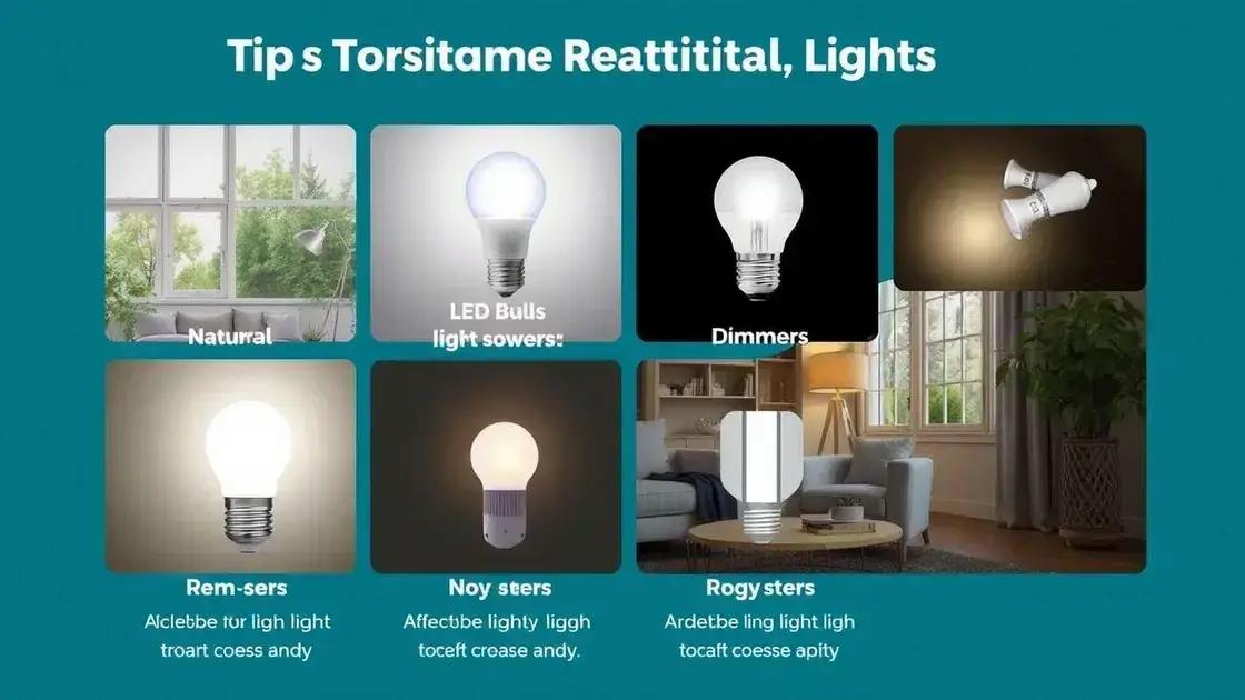 Dicas para otimizar a iluminação residencial