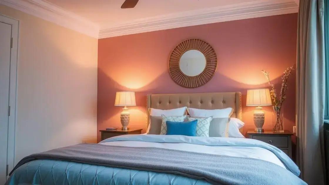 Combinações de cores e iluminação