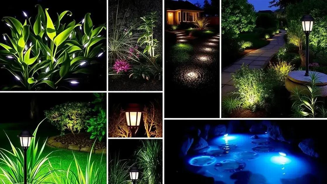 Tipos de iluminação para jardins Tipos de iluminação para jardins