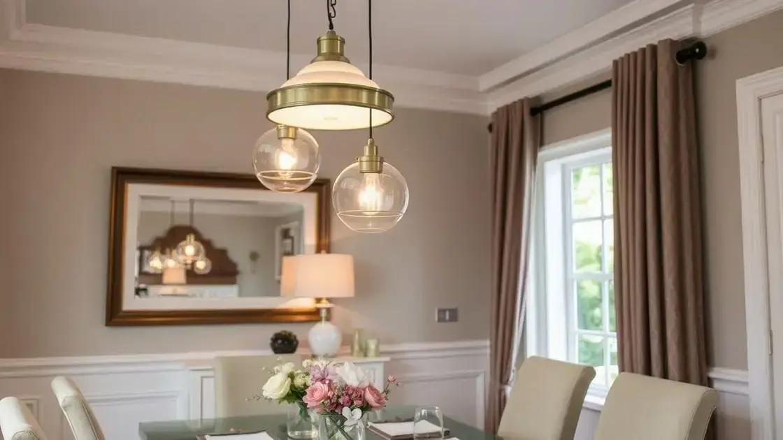 Benefícios da iluminação com pendentes na decoração