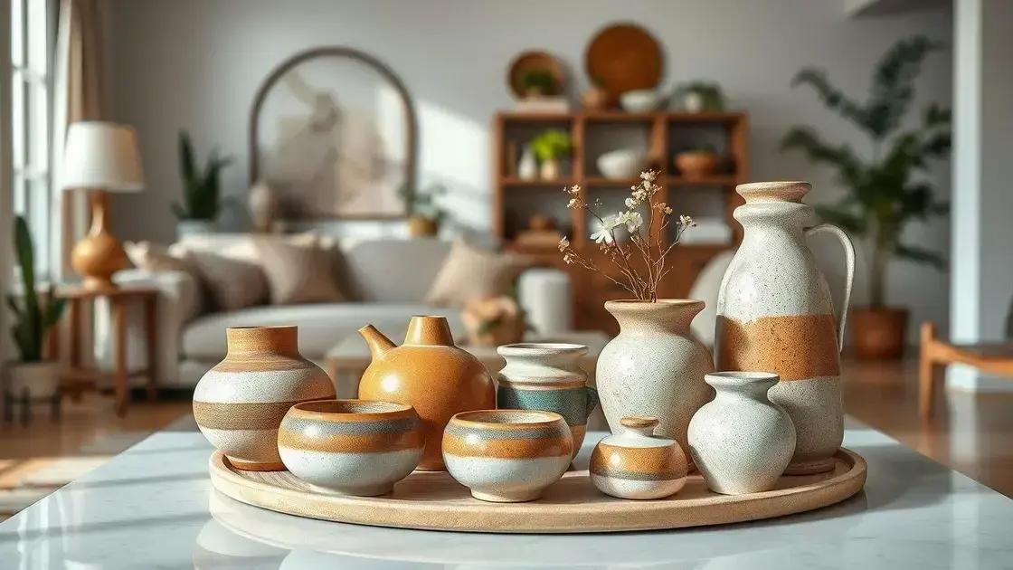 Decoração com cerâmica artesanal: transforme sua casa com estilo único