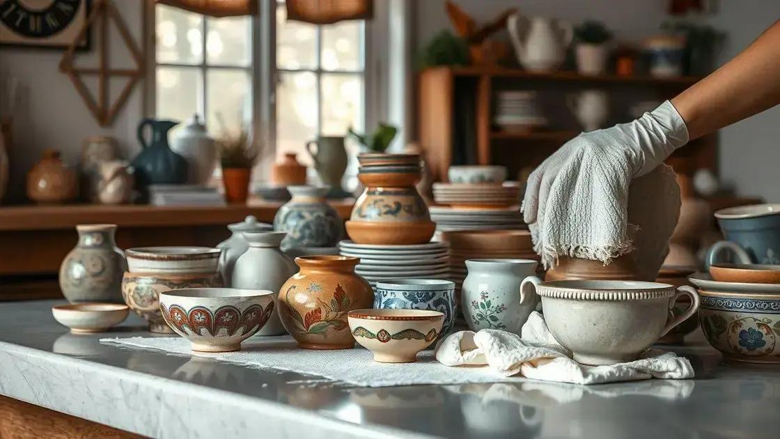 Como conservar e cuidar da cerâmica artesanal