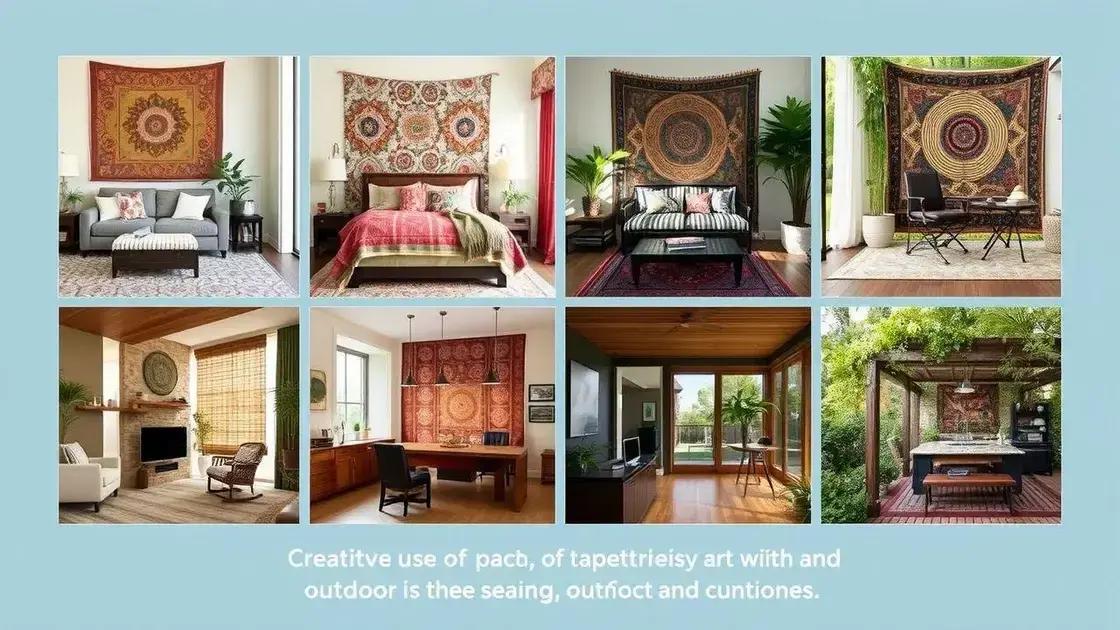 Dicas de como usar tapeçarias em diferentes ambientes