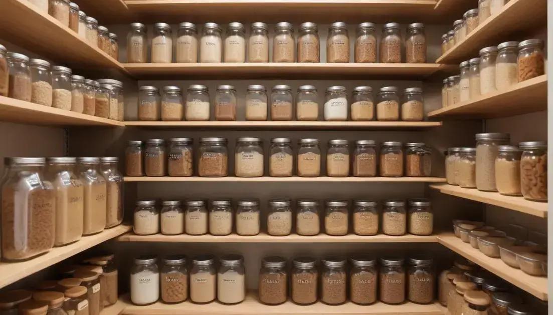 Dicas para organizar a despensa e otimizar seu espaço de forma prática