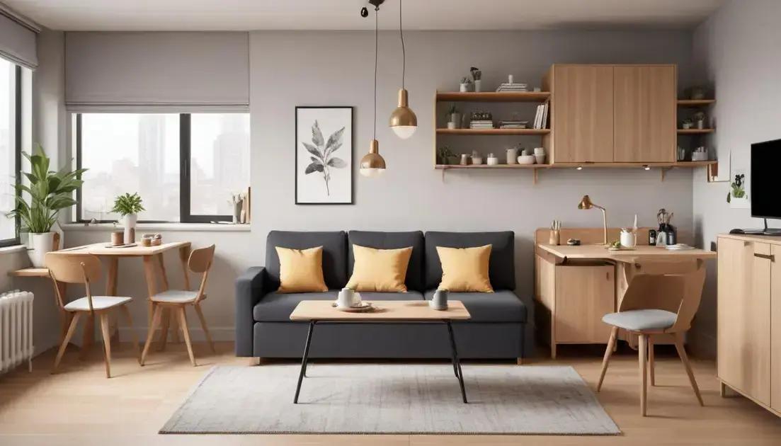 Benefícios dos móveis multifuncionais em espaços pequenos