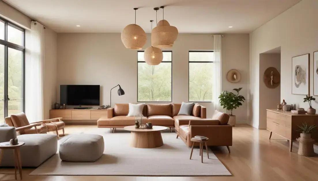 Elementos-chave nos estilos de decoração modernos