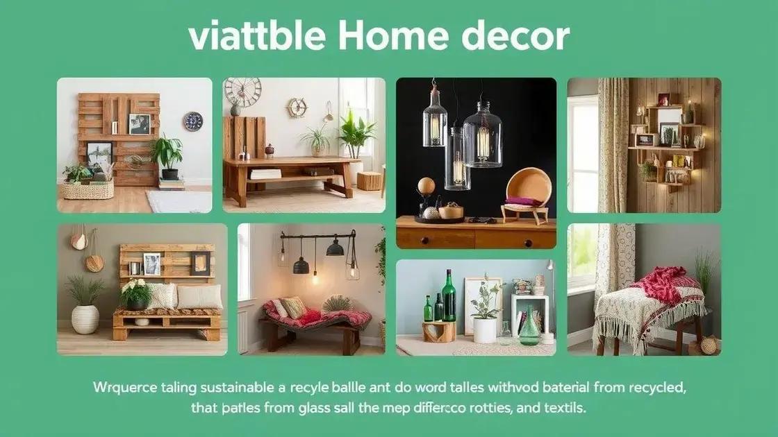 Benefícios da decoração sustentável Benefícios da decoração sustentável