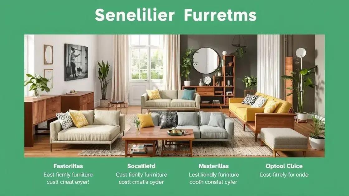 Como escolher móveis sustentáveis para sua casa