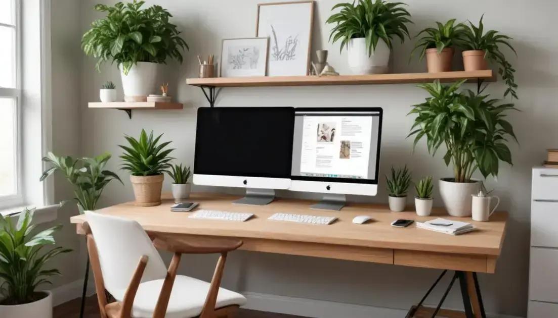 Soluções para organizar home office: dicas práticas para produtividade