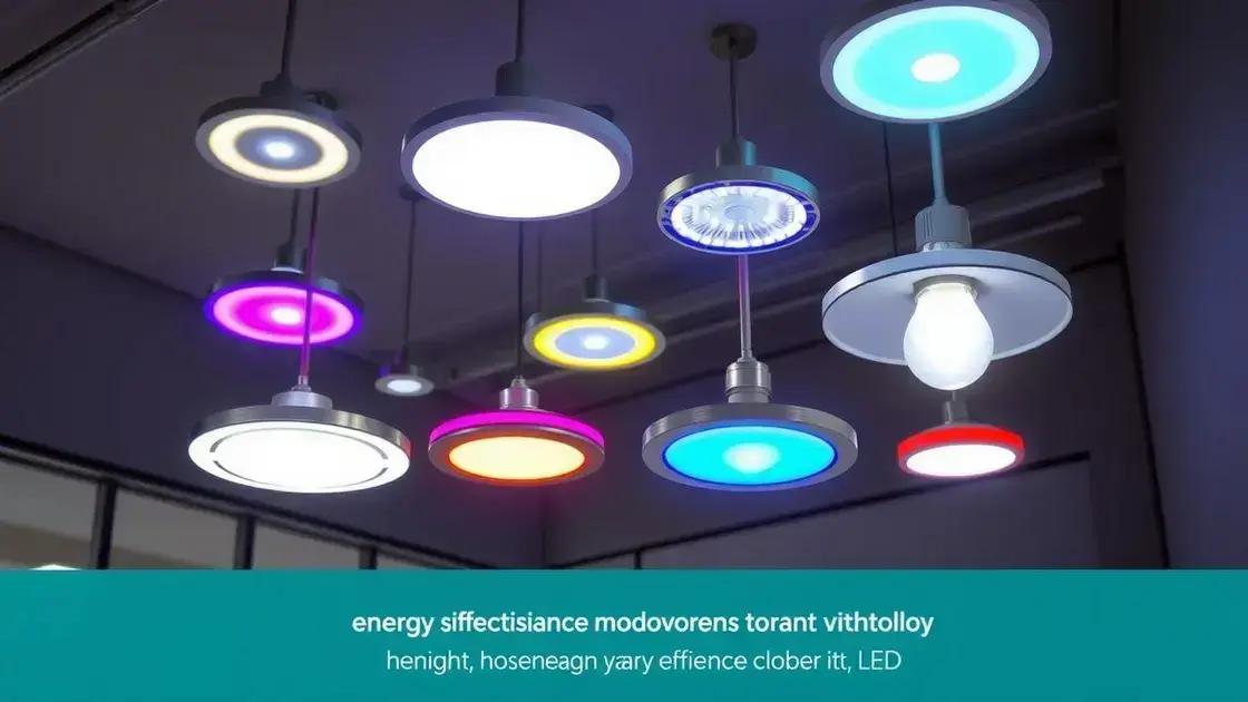 Principais vantagens da iluminação LED