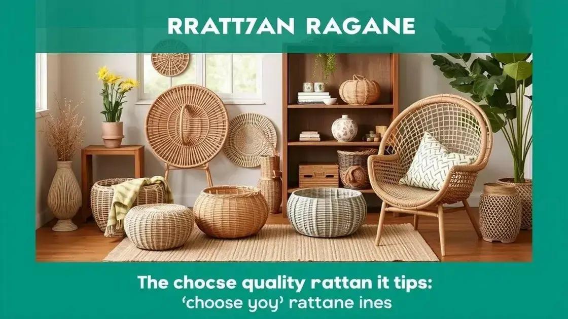 Dicas para escolher os melhores acessórios em rattan