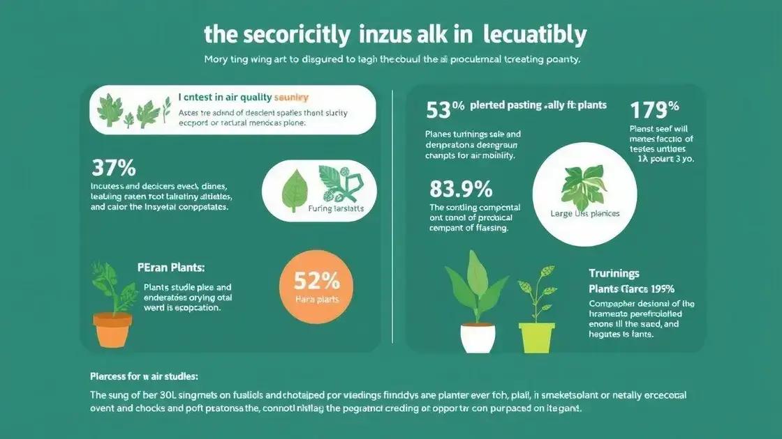 Estudos sobre o impacto das plantas na qualidade do ar