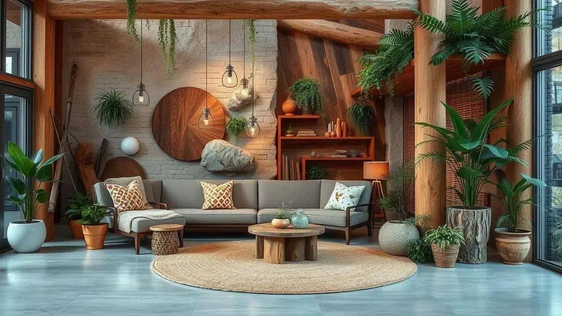 Benefícios da decoração com materiais naturais