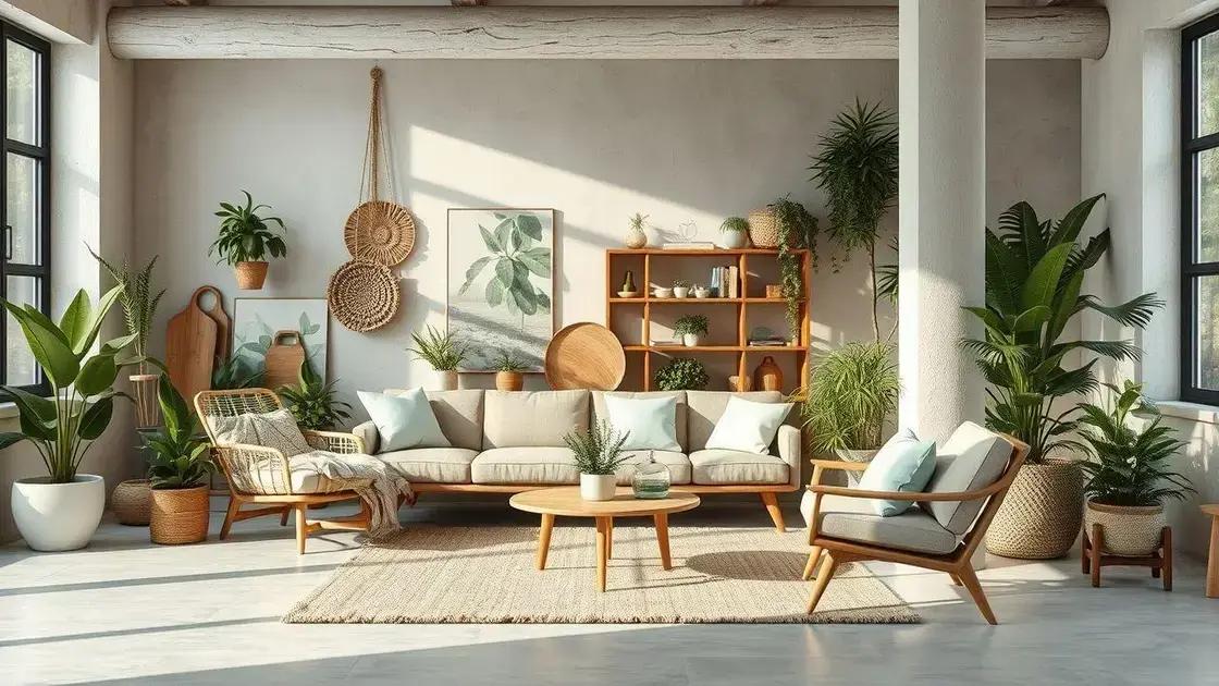 Benefícios da sustentabilidade na decoração