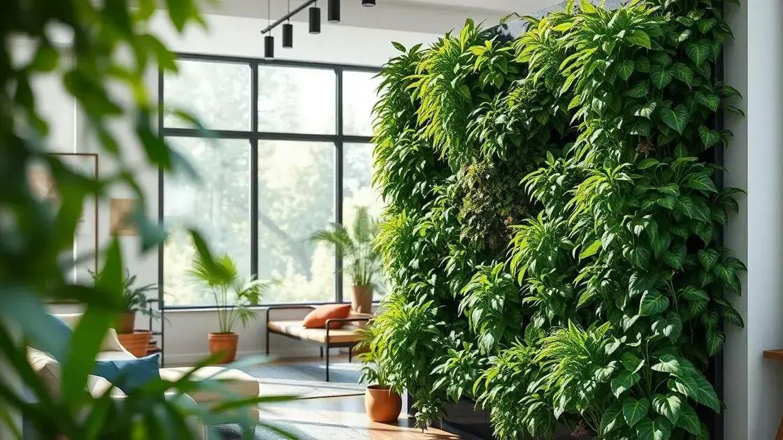 Jardins verticais internos: como transformar seu espaço e respirar melhor