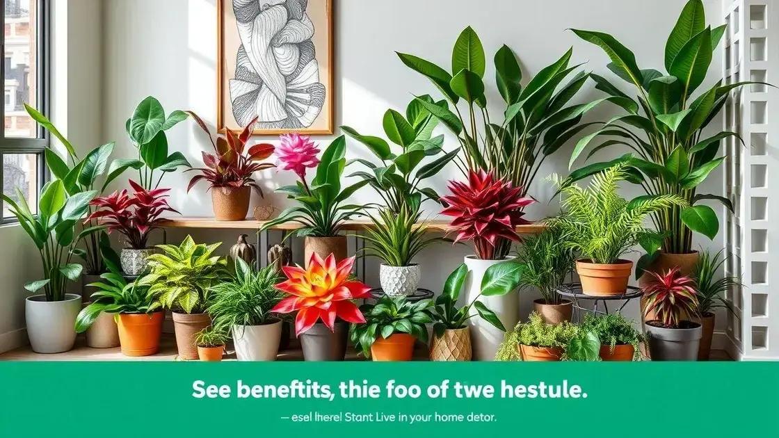 Os benefícios das plantas ornamentais na decoração