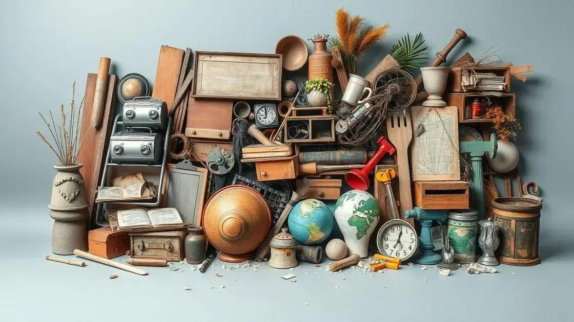 Dicas para encontrar materiais reciclados