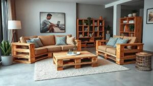 Móveis feitos de pallets: como transformar seu espaço de forma criativa