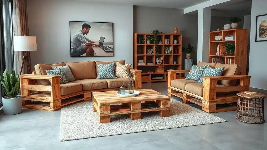 Móveis feitos de pallets: como transformar seu espaço de forma criativa