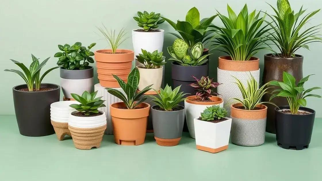 Como escolher o vaso ideal para suas plantas