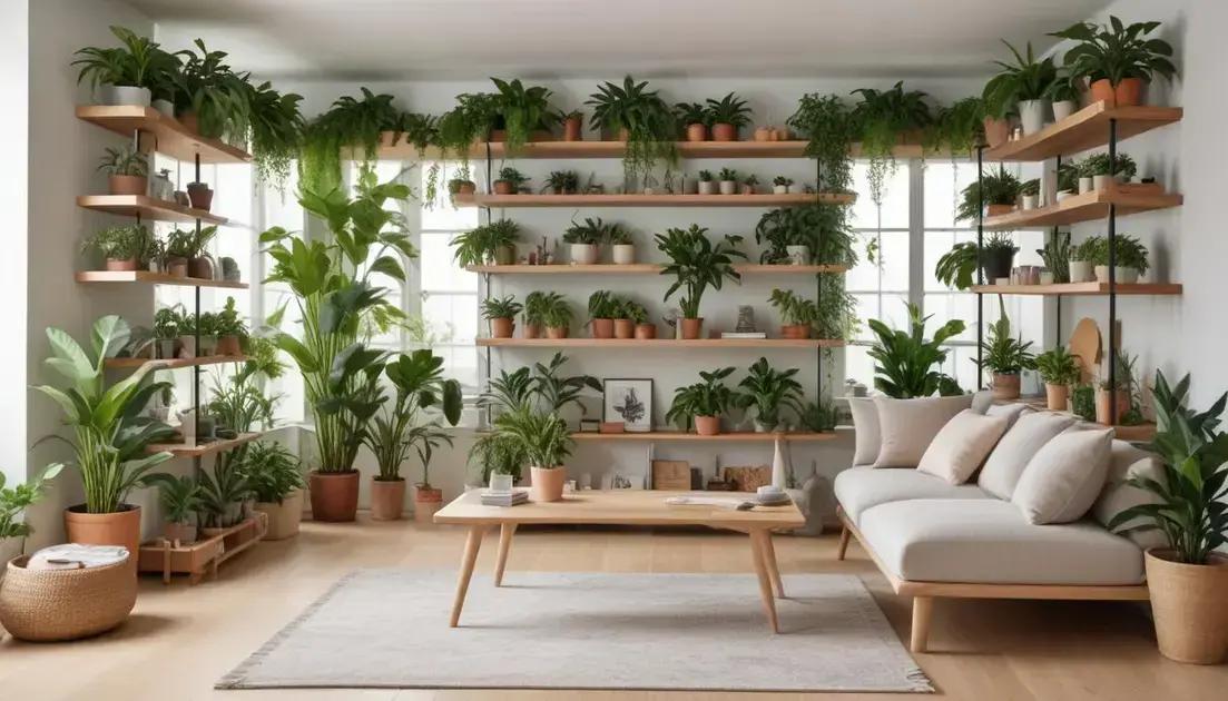 como dispor plantas na decoração