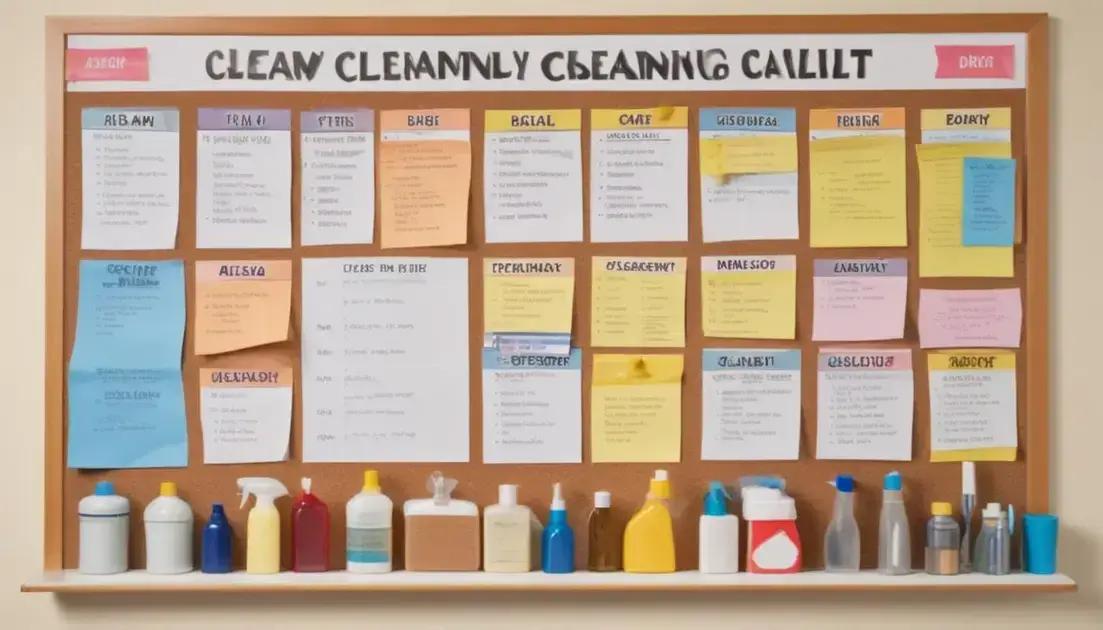 Dicas para organizar sua rotina de limpeza