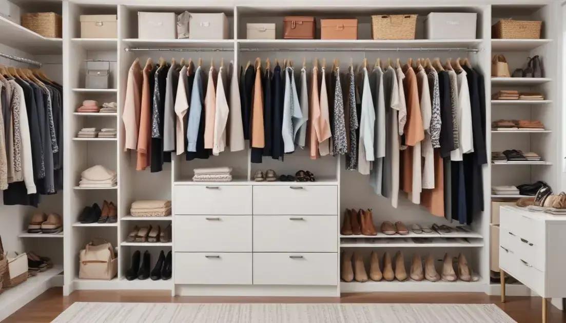 Vantagens de ter um guarda-roupa organizado