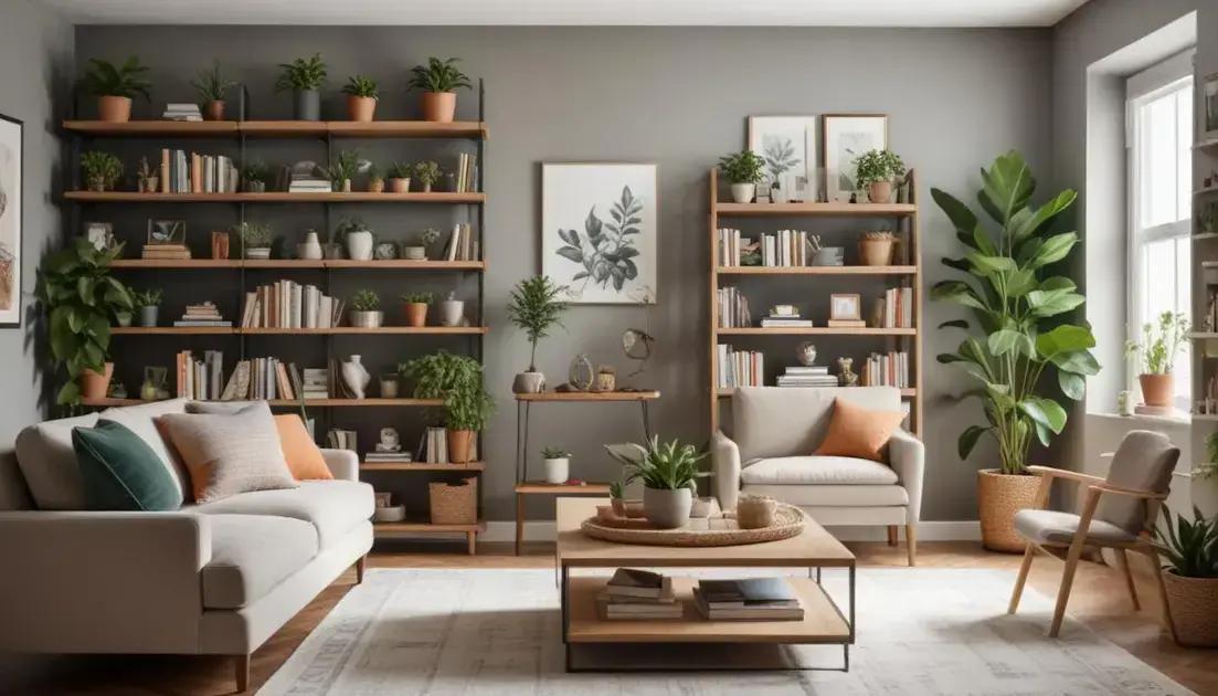 Prateleiras decorativas para sala: como escolher e arrumar com estilo