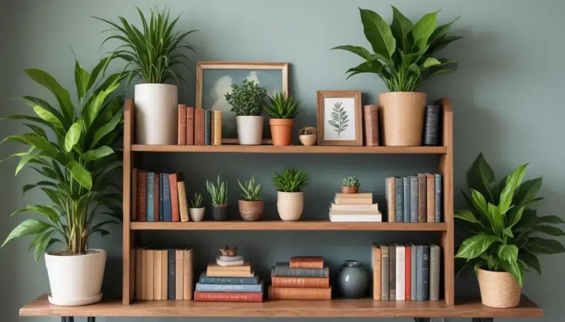 Dicas para organizar prateleiras decorativas