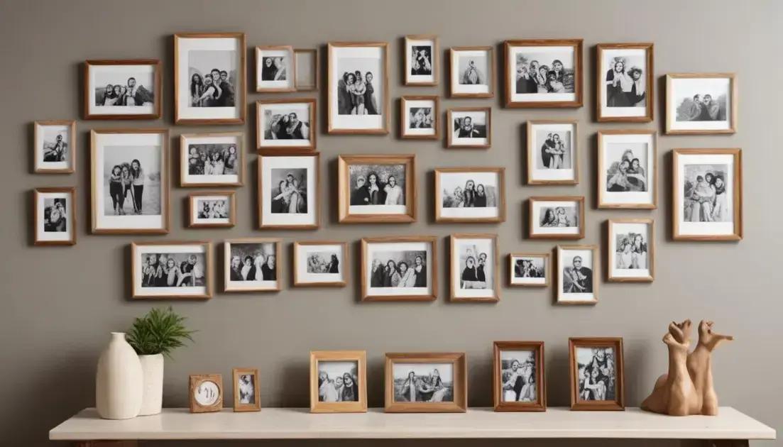 Ideias criativas para disposição das fotos