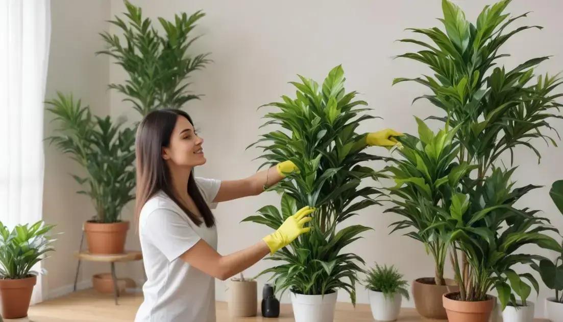 Cuidados e manutenção de plantas artificiais