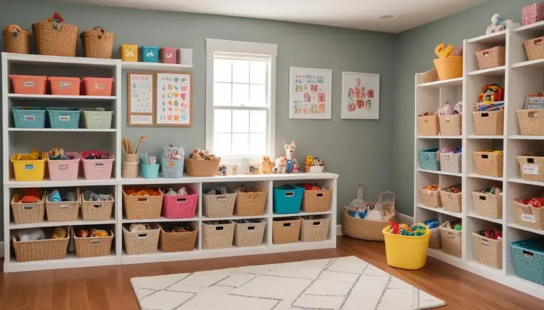 Dicas práticas para organizar brinquedos