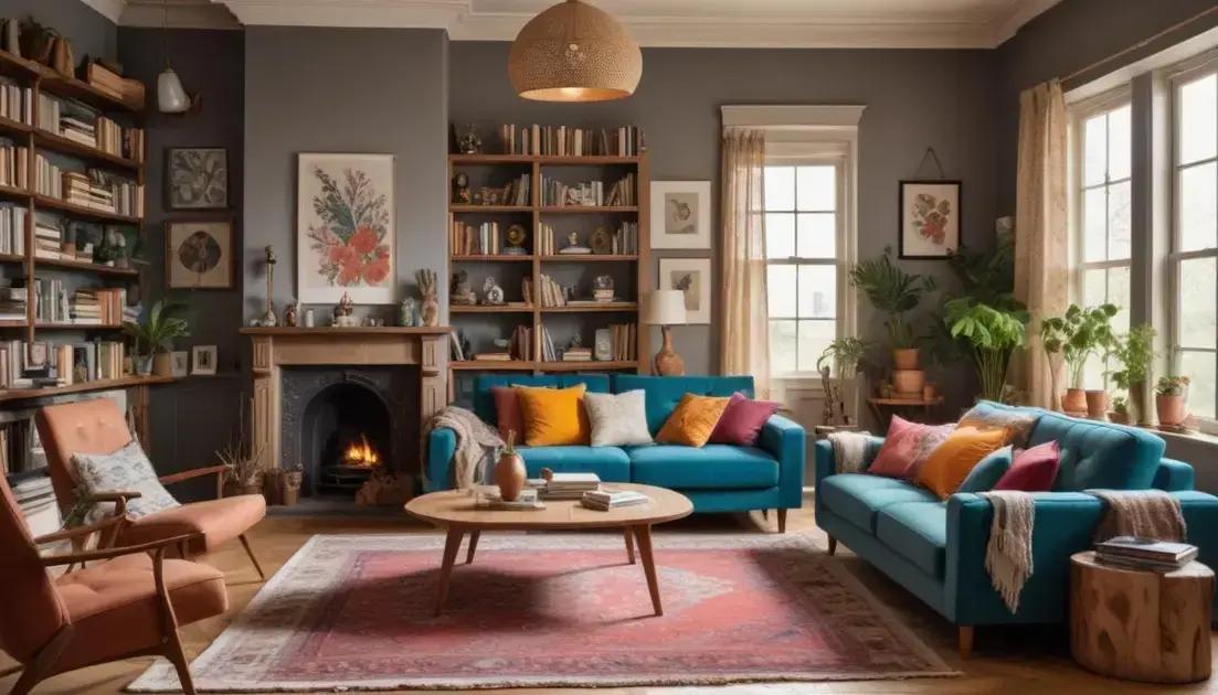 Estilos de decoração usando livros