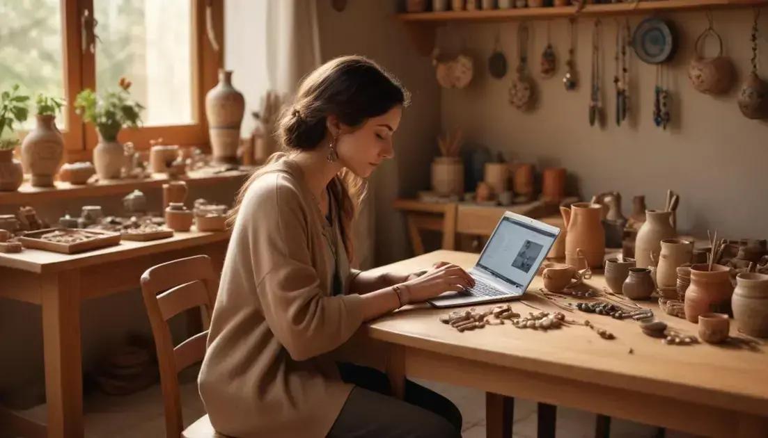 Vantagens de vender artesanato online