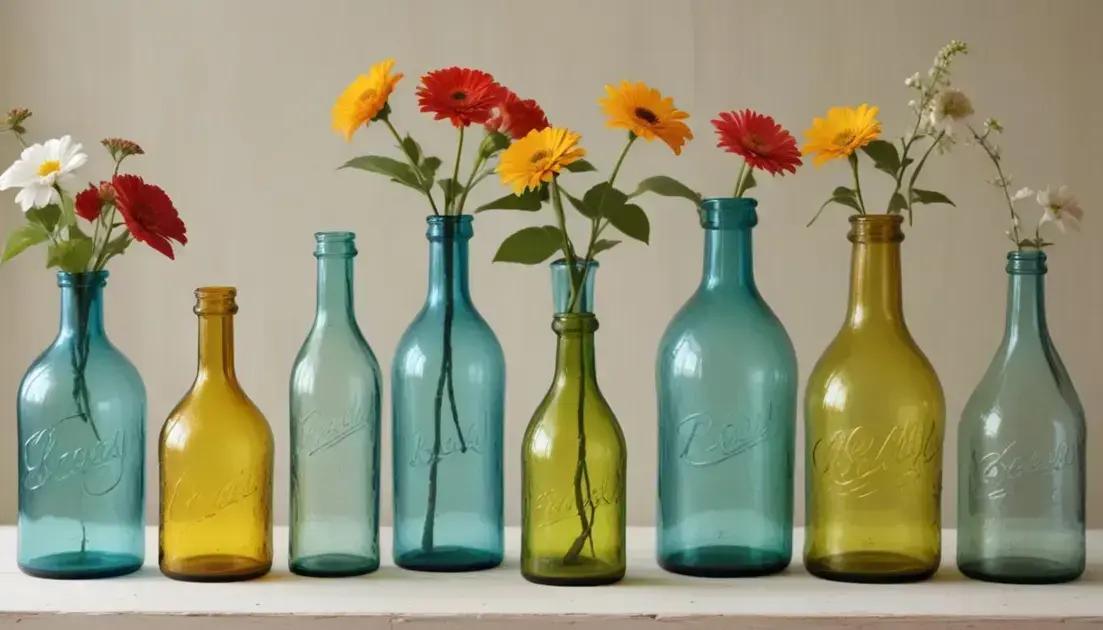 Benefícios de reaproveitar garrafas de vidro