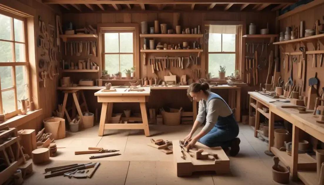 Benefícios de trabalhar com madeira em casa