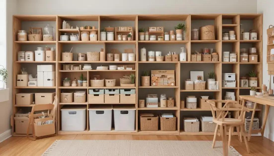 Benefícios da organização de casa com DIY