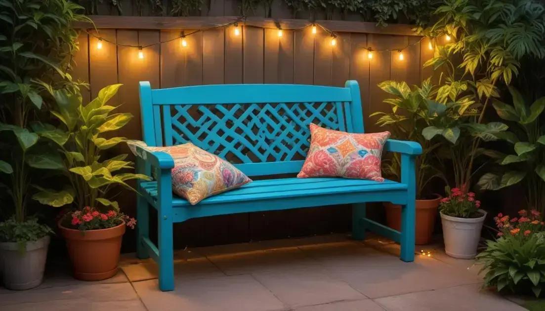 Dicas para personalizar seu banco de jardim